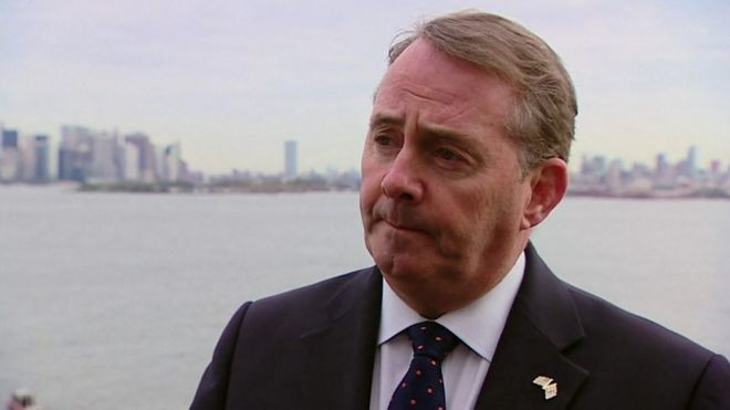 Cựu Bộ trưởng Thương mại Anh Liam Fox. Ảnh: BBC