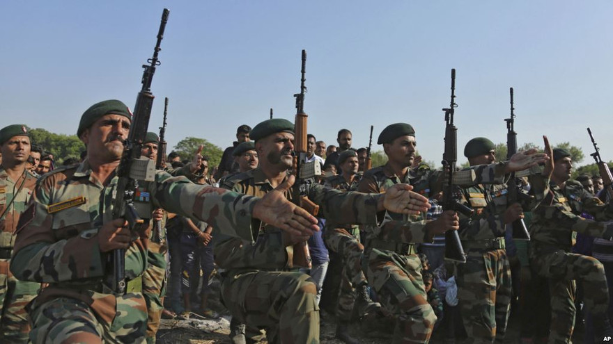 Các binh lính của quân đội Ấn Độ