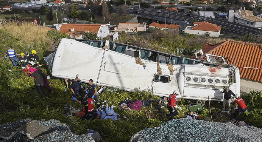 Hiện trường vụ tai nạn. Ảnh:AP