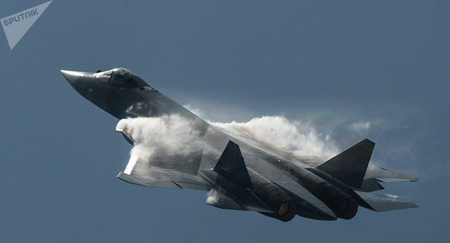 Tiêm kích tàng hình Su-57. Ảnh: Sputnik