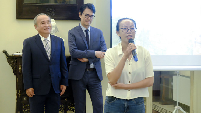 Phạm Thanh Mai, 25 tuổi, một trong những người thuộc lứa tình nguyện viên Việt Nam đầu tiên đến Pháp. Ảnh: Lương Vũ Trường Sơn.