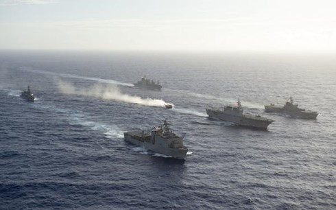  Lực lượng phòng vệ Nhật Bản chuẩn bị cho cuộc tập trận Keen Sword 2018. Ảnh: JSDF