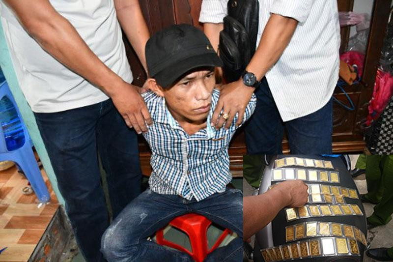 Sơn Thanh Tuấn lúc bị bắt.