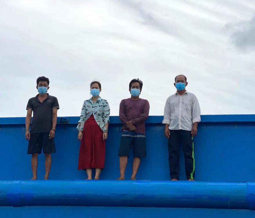 Nhóm người nhập cảnh trái phép vào Phú Quốc.