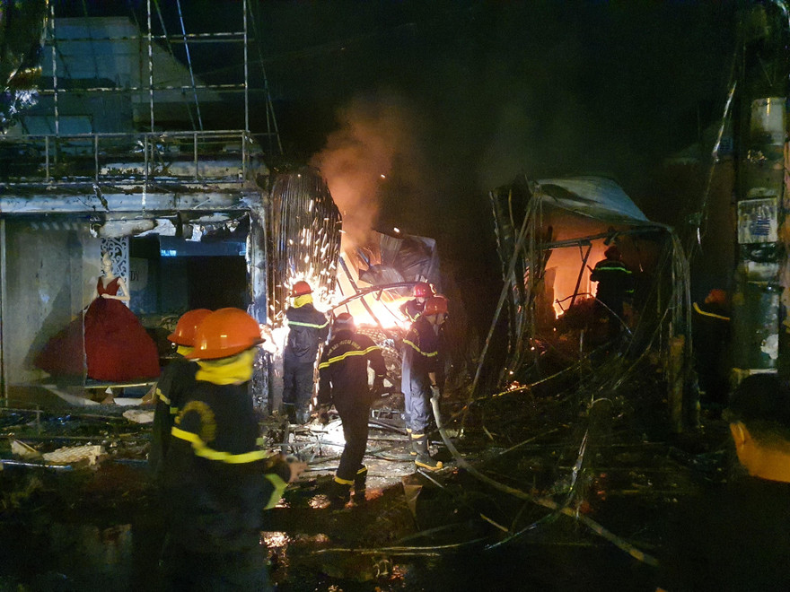 Hiện trường vụ cháy.