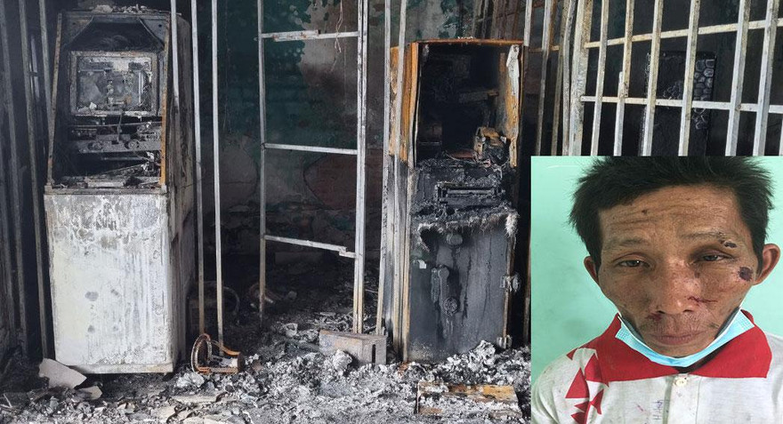 Xác định thủ phạm gây cháy ngân hàng ở Kiên Giang 