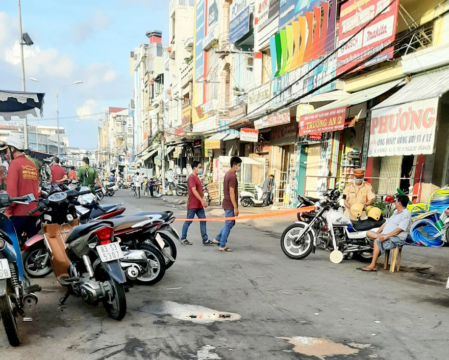 Hiện trường vụ việc.- Ảnh X.L