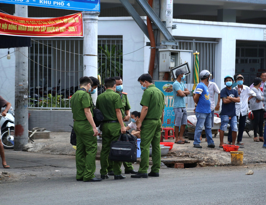 Hiện trường nơi xảy ra vụ việc.