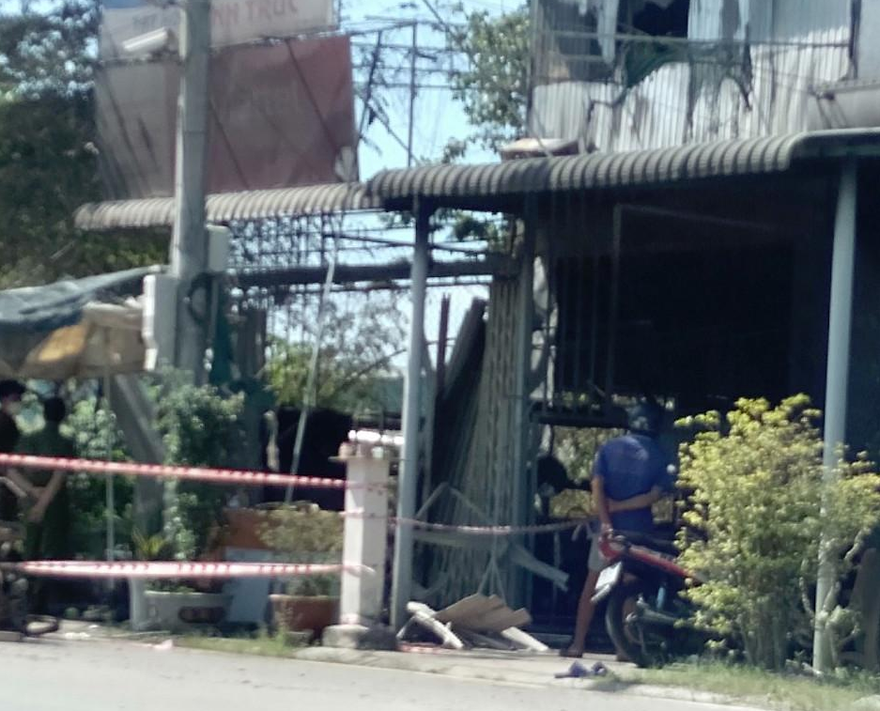 Hiện trường vụ cháy. Ảnh: CTV