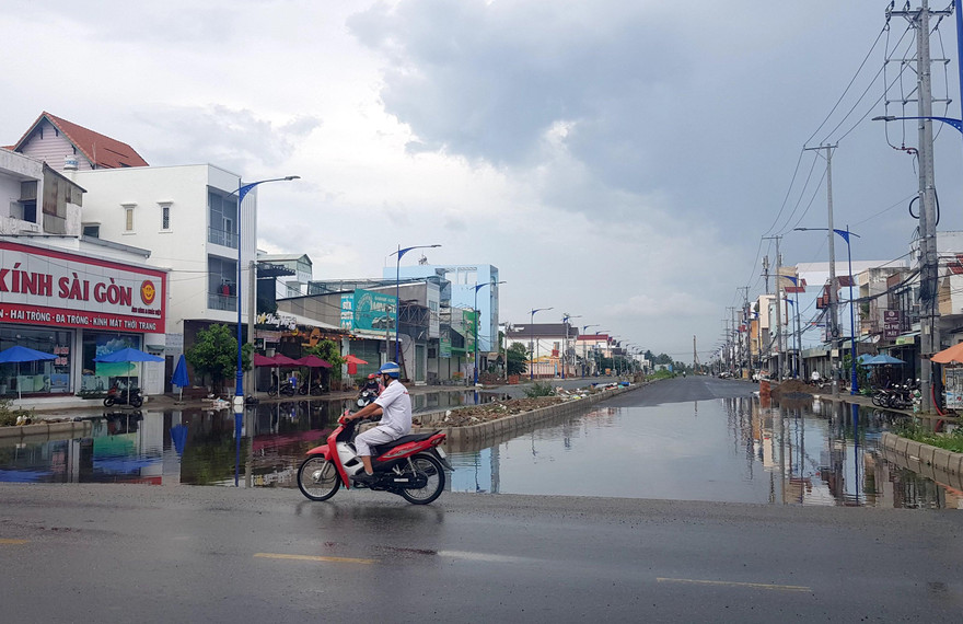 Đoạn 600m đầu tuyến của gói thầu CT3-PW-2.5 (thuộc dự án xây dựng đường nối CMT8 đến đường tỉnh 918).