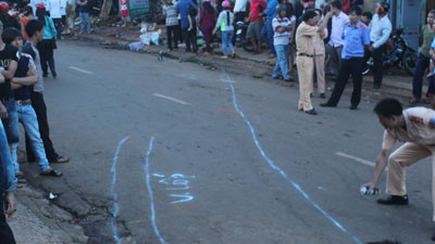 Hiện trường vụ tai nạn