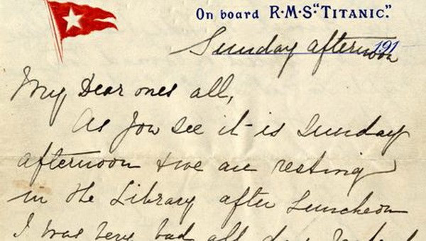 Bức thư của bà Esther Hart. 