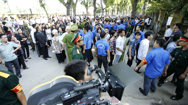 Đám tang Đại tướng Võ Nguyên Giáp là nguồn cảm hứng cho các nhà làm phim. Ảnh: Như Ý