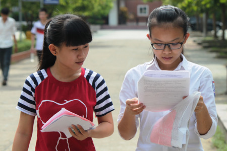 Thí sinh dự thi đại học năm 2014. (Ảnh: Doãn Hòa)