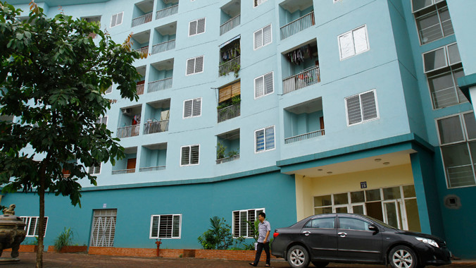 Nhà ở xã hội cho thuê tại CT19A khu đô thị Việt Hưng (Long Biên, Hà Nội) xuống cấp nhưng thiếu kinh phí bảo trì. Ảnh: Ngọc Châu