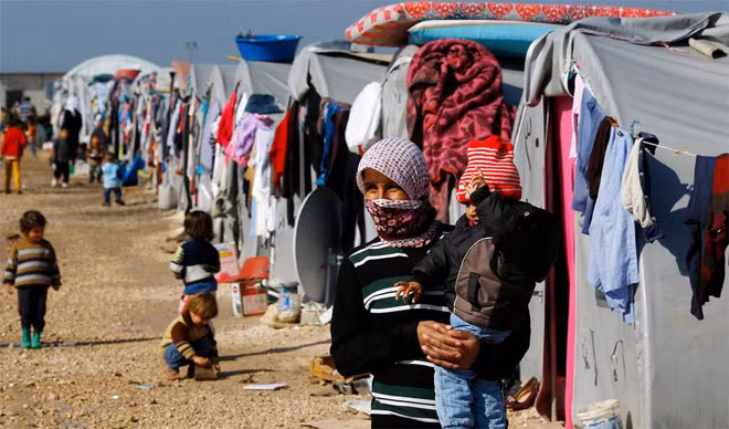 Trại tị nạn tại thị trấn Kobani của Syria 