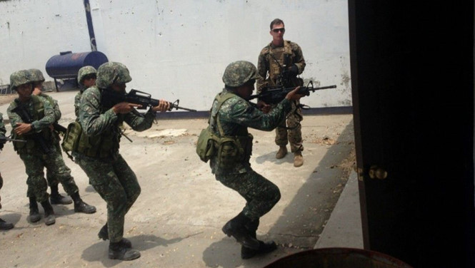 Một lần diễn tập giữa Mỹ - Philippines trong năm 2017