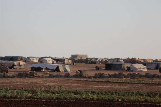  Trại tị nạn cho người Syria tại Idlib. Ảnh: REUTERS