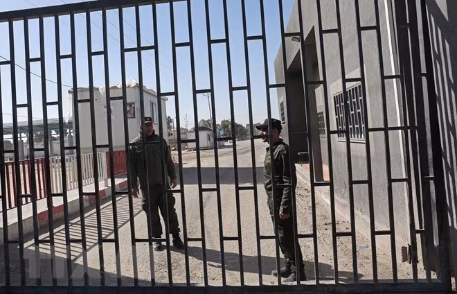 Khu vực cửa khẩu Kerem Shalom. (Nguồn: AFP/TTXVN)