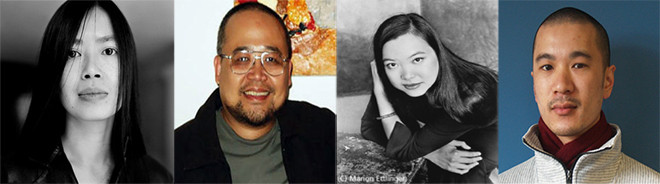 Từ trái sang: Linda Lê, Đinh Linh, Monique Trương, Nam Lê