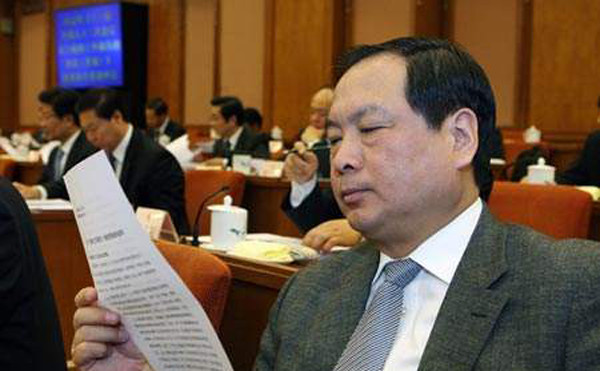 Ông Lý Đông Sinh khi còn đương chức Thứ trưởng Bộ Công an Trung Quốc trong một kỳ họp Quốc hội. Ảnh: CNS