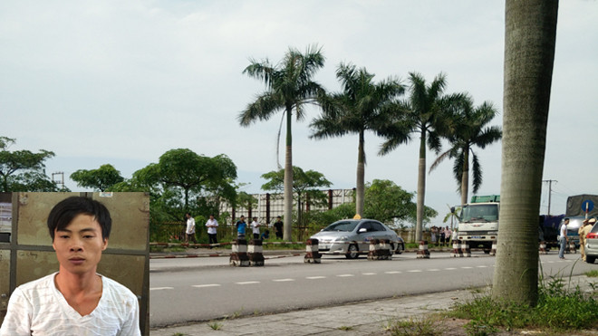 Tên ngáo đá Nguyễn Khắc Long (ảnh nhỏ) và nơi diễn ra vụ bắt cóc (ảnh lớn)