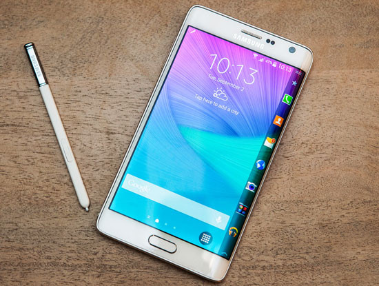 Samsung Galaxy Note Edge.