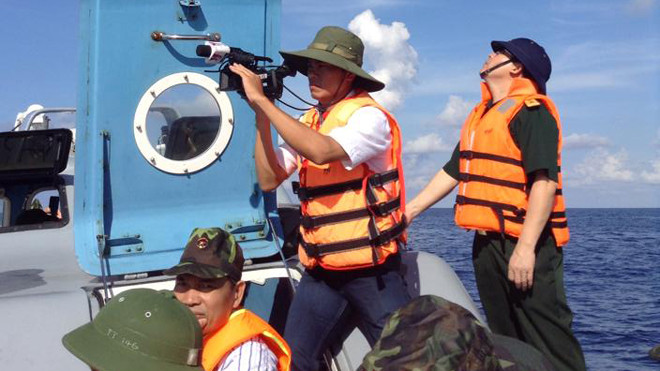 Chiến sĩ Hải quân làm nhiệm vụ vùng biển Trường Sa