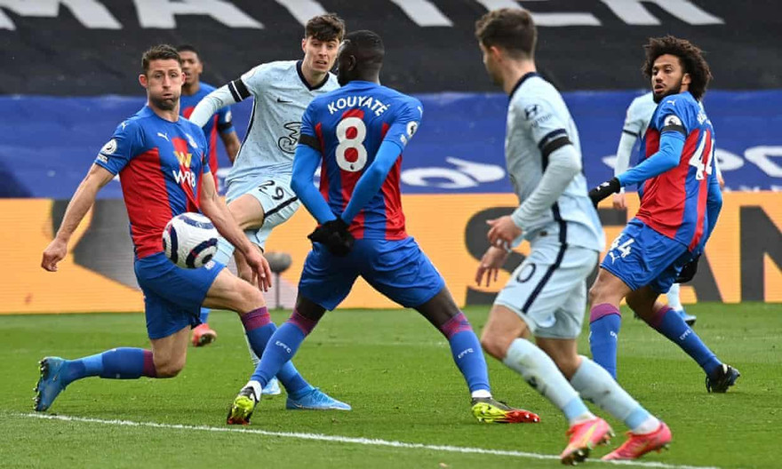 Kai Havertz đã có màn trình diễn ấn tượng trong ngày lĩnh xướng hàng công Chelsea. Ảnh: Getty.