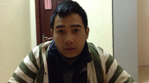 Đối tượng Chí tại cơ quan điều tra.