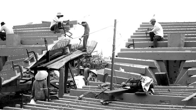 Ngư dân sẽ dễ dàng tiếp cận nguồn vốn để đóng tàu sắt thay tàu gỗ. Ảnh: N.Q