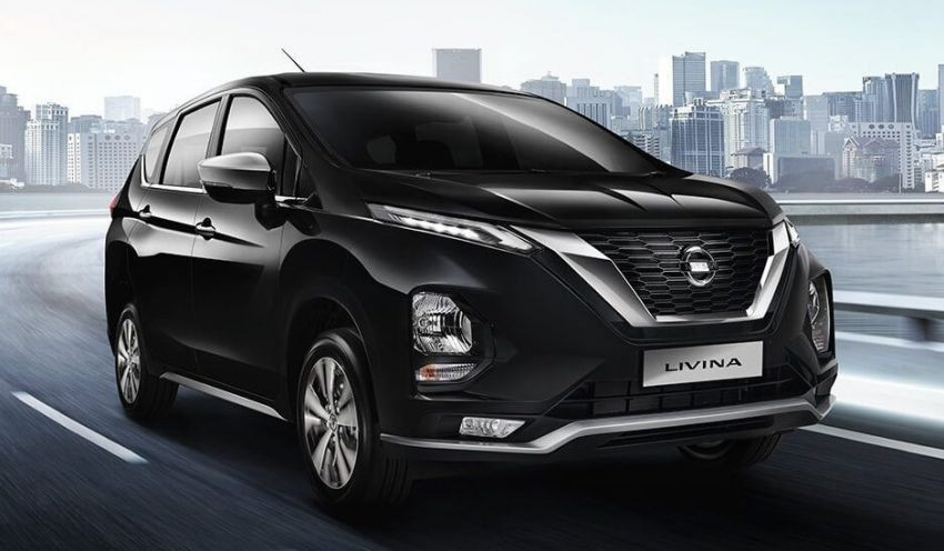 Nissan Livina 2019 có thiết kế mặt trước V-Motion.