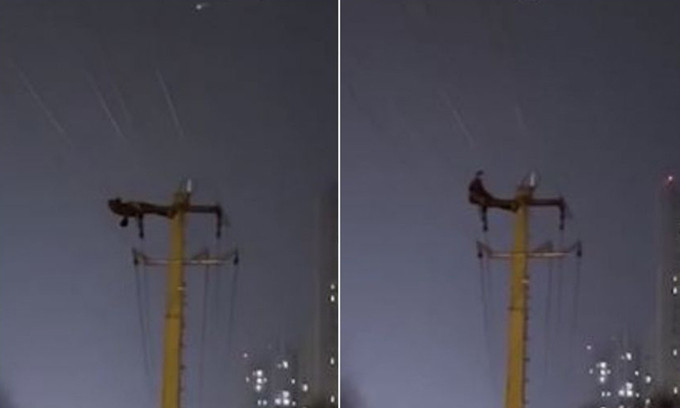 Trung Quốc: Leo lên cột điện ngồi khiến hàng nghìn hộ mất điện