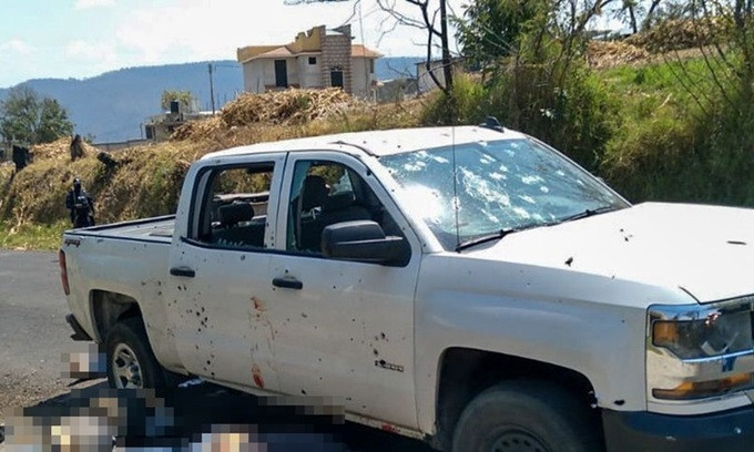 Hiện trường vụ thảm sát được ghi lại.Ảnh: Pledgetimes.