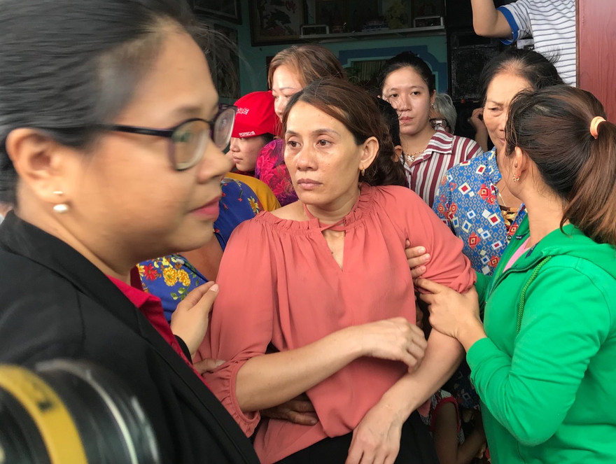 Người thân, hàng xóm vẫn lui tới thăm bà Nguyễn Kim Hon