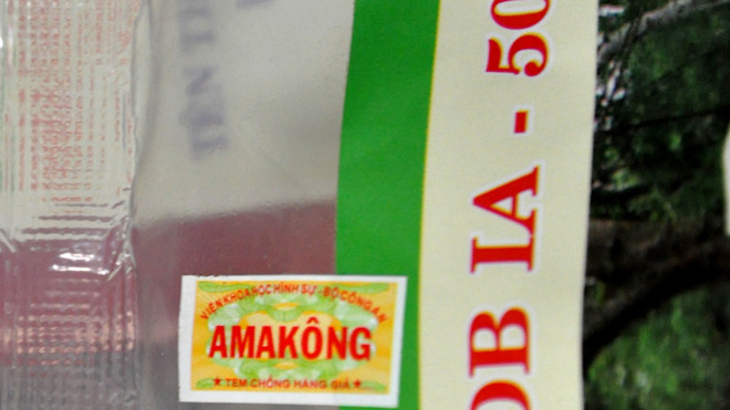 Tem chống hàng giả có tên Ama Kông 