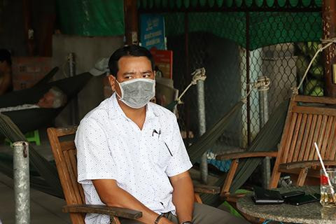 Nguyễn Hoàng Hôn tại hiện trường bị bắt quả tang.