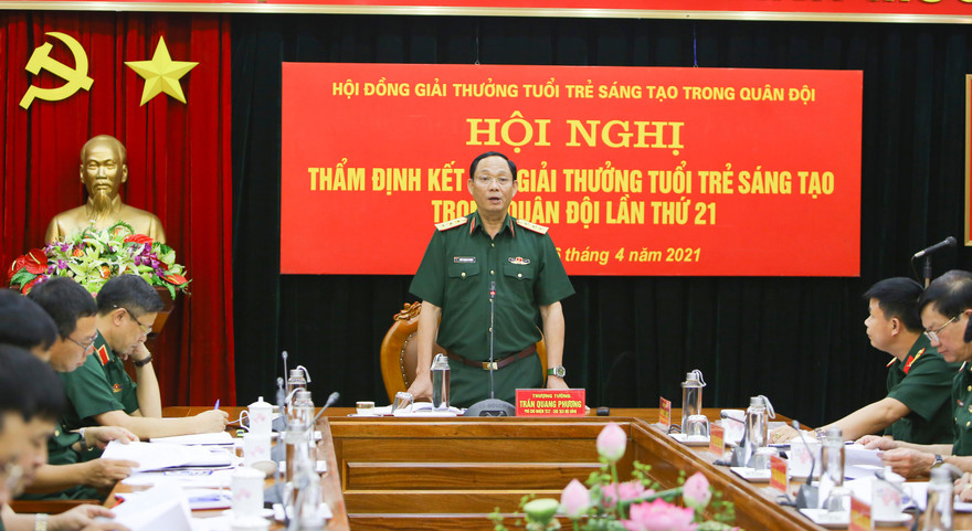 Hội nghị thẩm định kết quả Giải thưởng TTST trong Quân đội lần thứ 21.