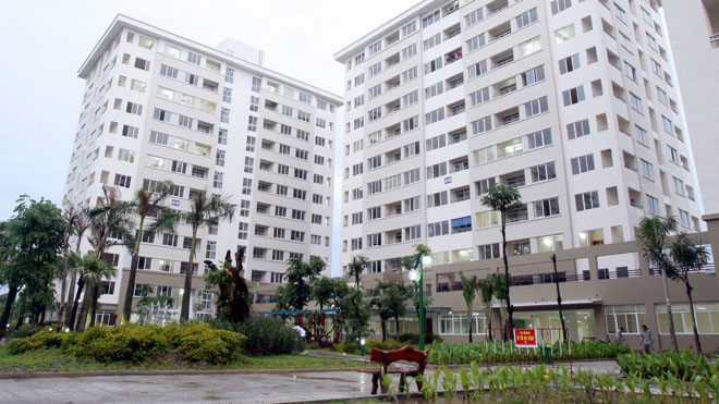Khu nhà ở xã hội Đặng Xá, Gia Lâm, Hà Nội. Ảnh: như ý
