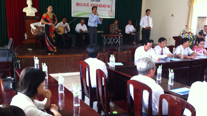 Quang cảnh buổi tọa đàm. ẢNH: SÁU NGHỆ