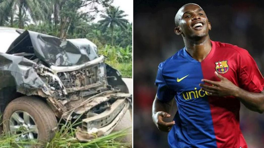 “Báo đen” Samuel Eto’o gặp tai nạn kinh hoàng