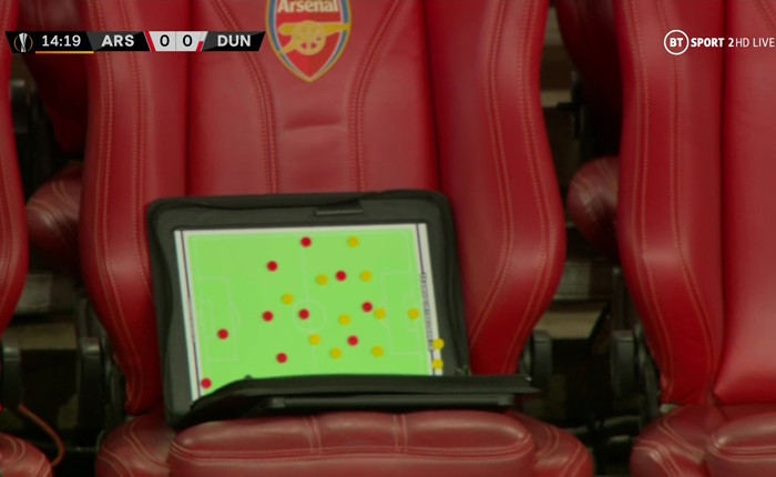 Bảng chiến thuật của HLV Arteta bị tiết lộ trên truyền hình