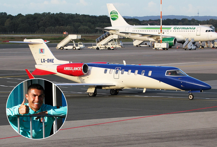 Ronaldo đã đáp chuyến bay trở lại Italia