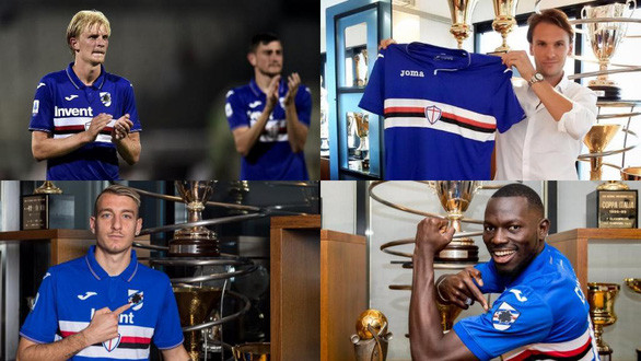 4 cầu thủ Sampdoria mới nhiễm Covid-19.