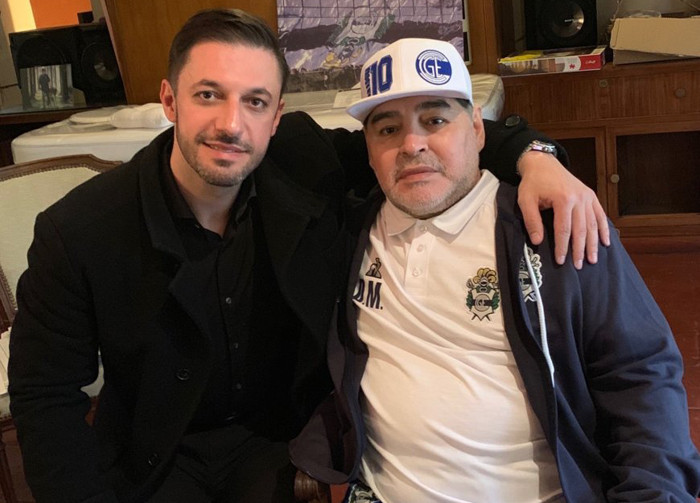 Maradona và luật sư của mình, ông Matias Morla