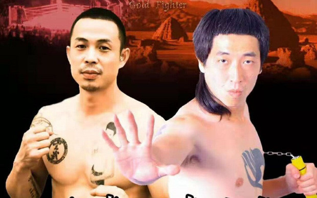 Huyền Vũ (trái) dễ dàng hạ Lý Tiểu Long phiên bản lỗi. Ảnh: Sina.