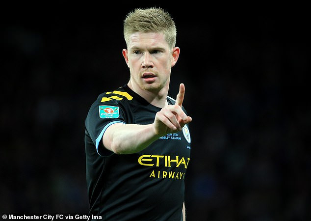 Kevin de Bruyne dính chấn thương ở chung kết Carabao Cup.