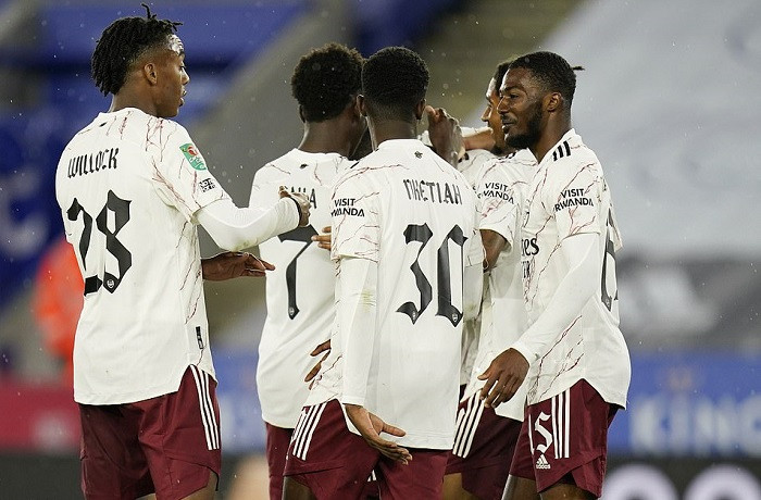 Arsenal đánh bại Leicester 2-0 ở vòng 3 cúp Liên đoàn Anh