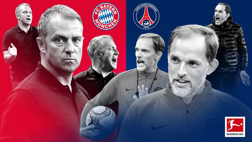 Flick và Tuchel hứa hẹn có màn đấu trí rất hấp dẫn.
