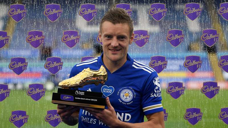 Jamie Vardy lần đầu giành Chiếc giày vàng Ngoại hạng Anh.